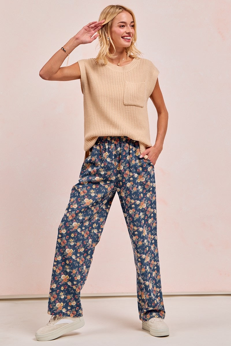 BIBI Garden Party Wide Leg Jeans