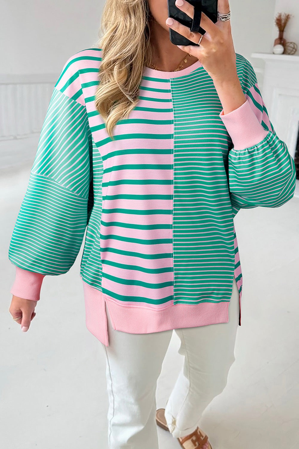 Anna Stripe Sweatshirt