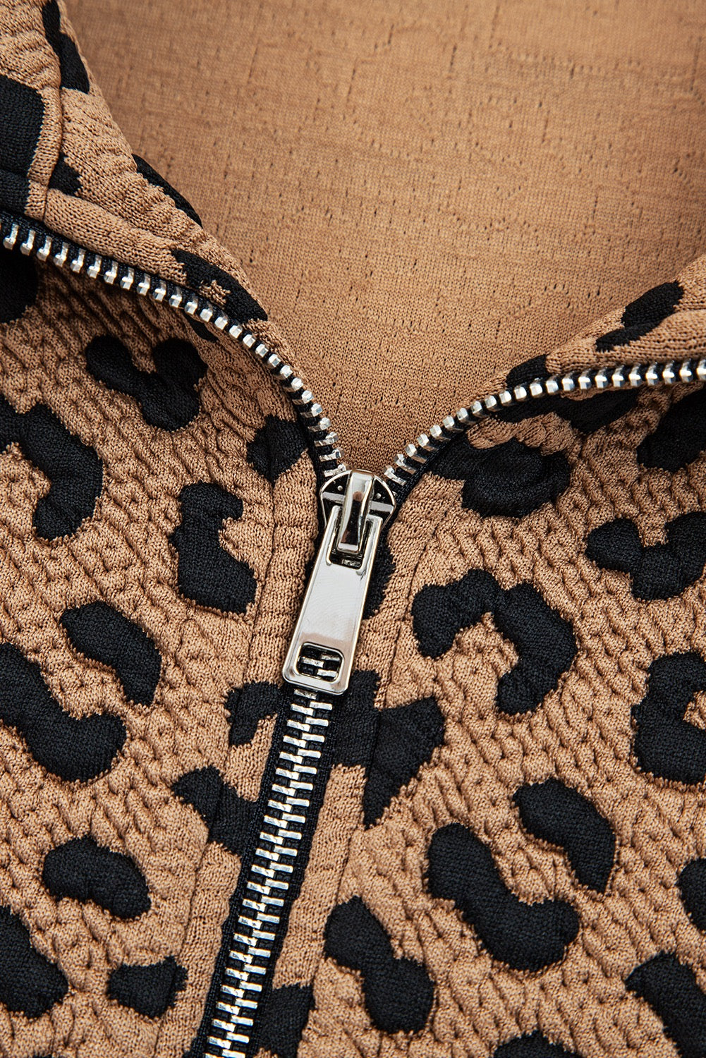 Carrie Leopard Half Zip