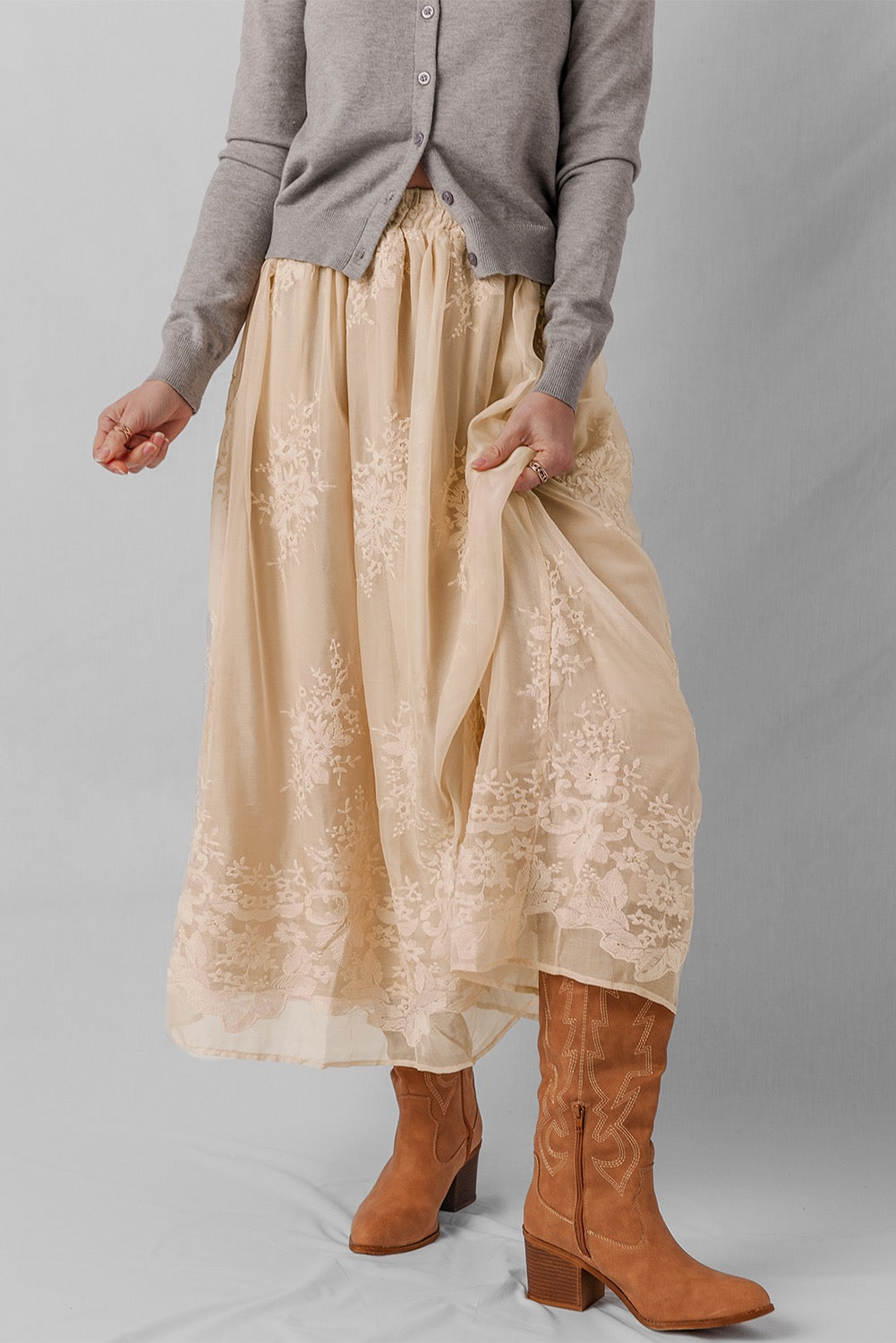 The Claire Lace Skirt