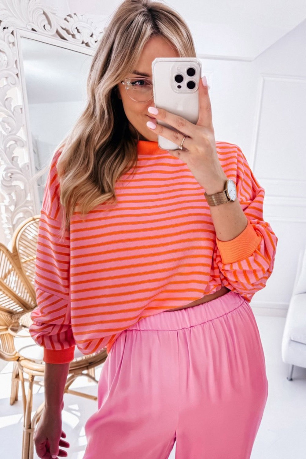 Rhea Striped Pullover