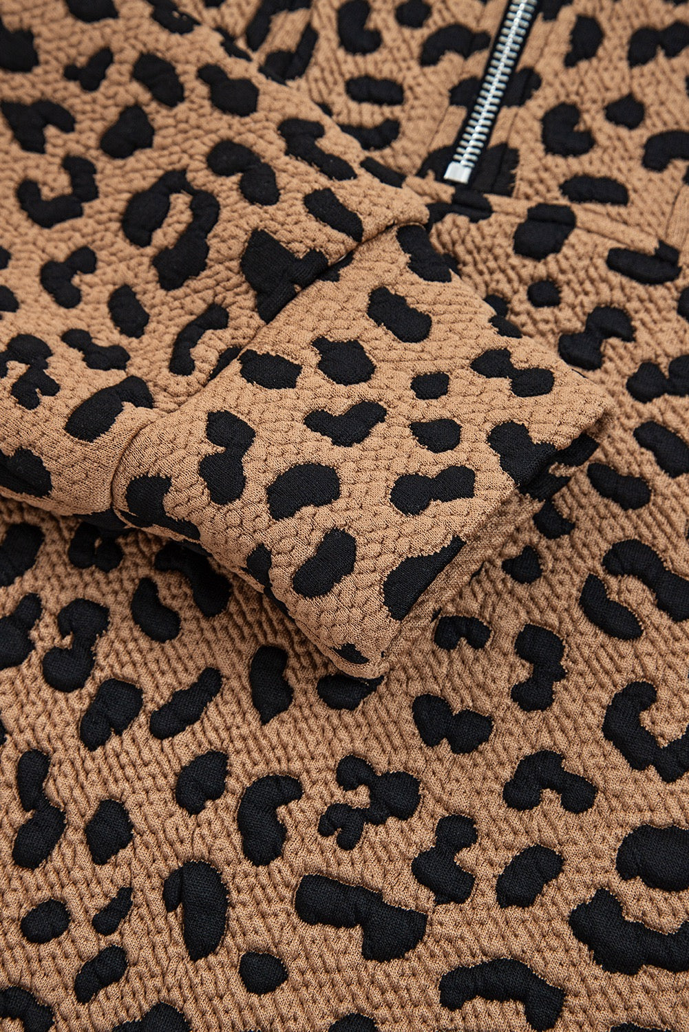 Carrie Leopard Half Zip