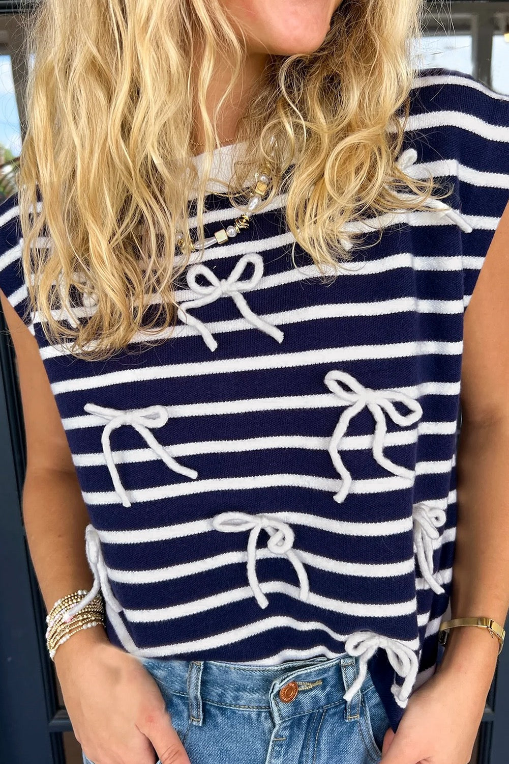 Vayda Bow Sweater