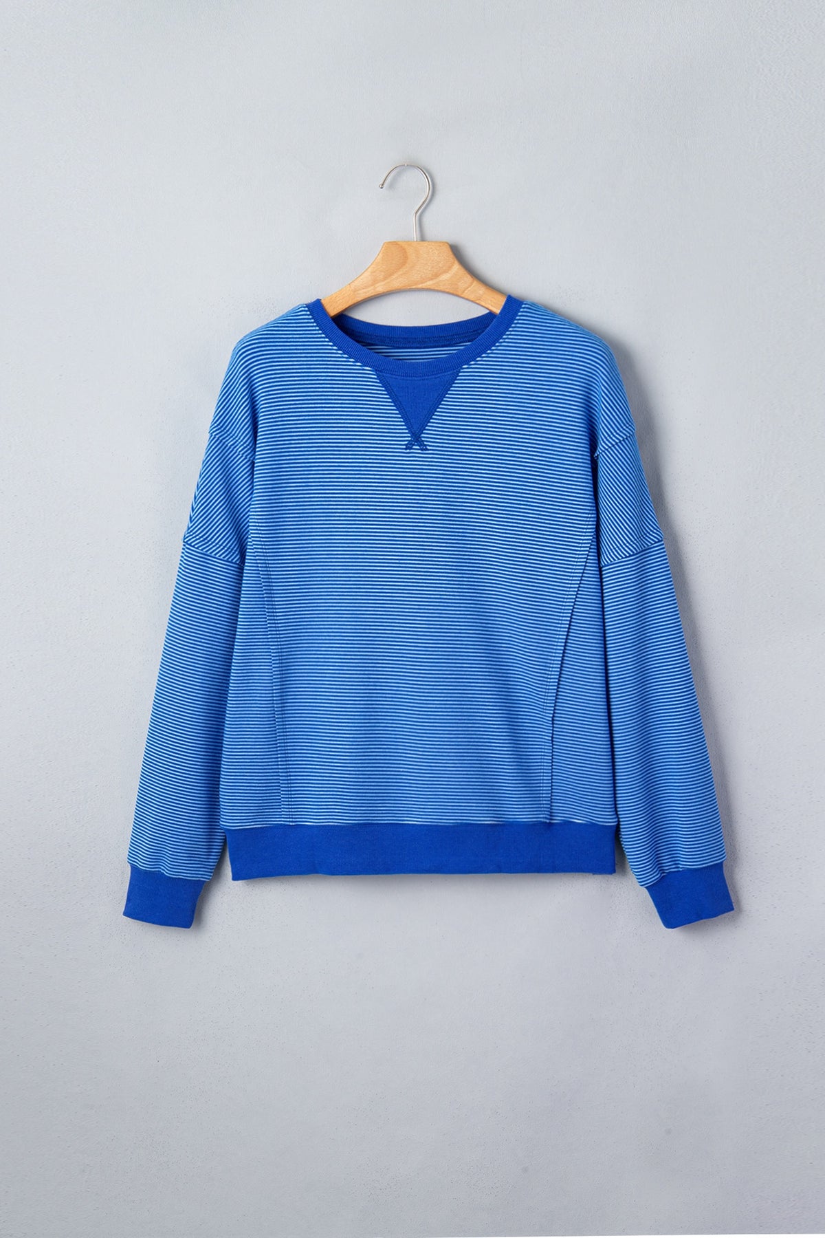 Wrap It In Blue Pullover