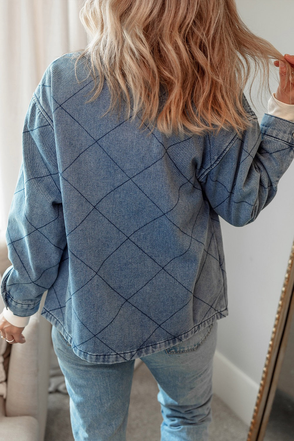 So Cozy Denim Shacket
