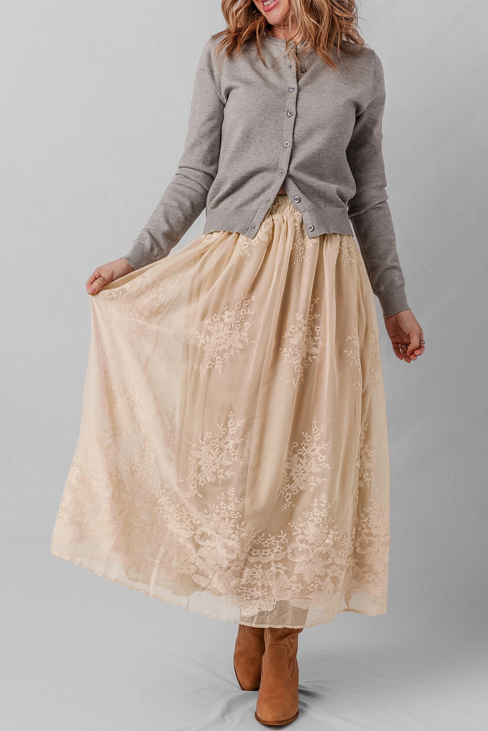 The Claire Lace Skirt