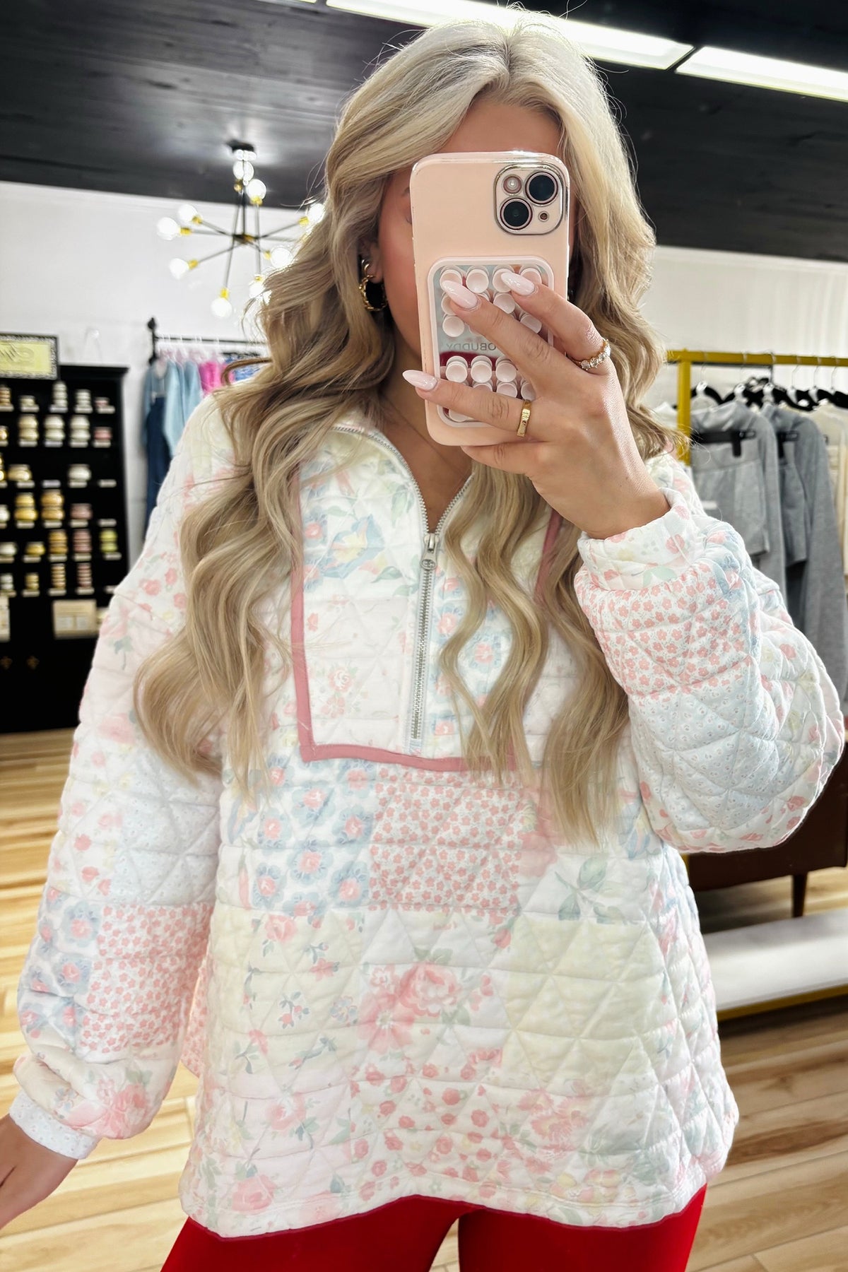 The Corley Beth Quilted Half Zip