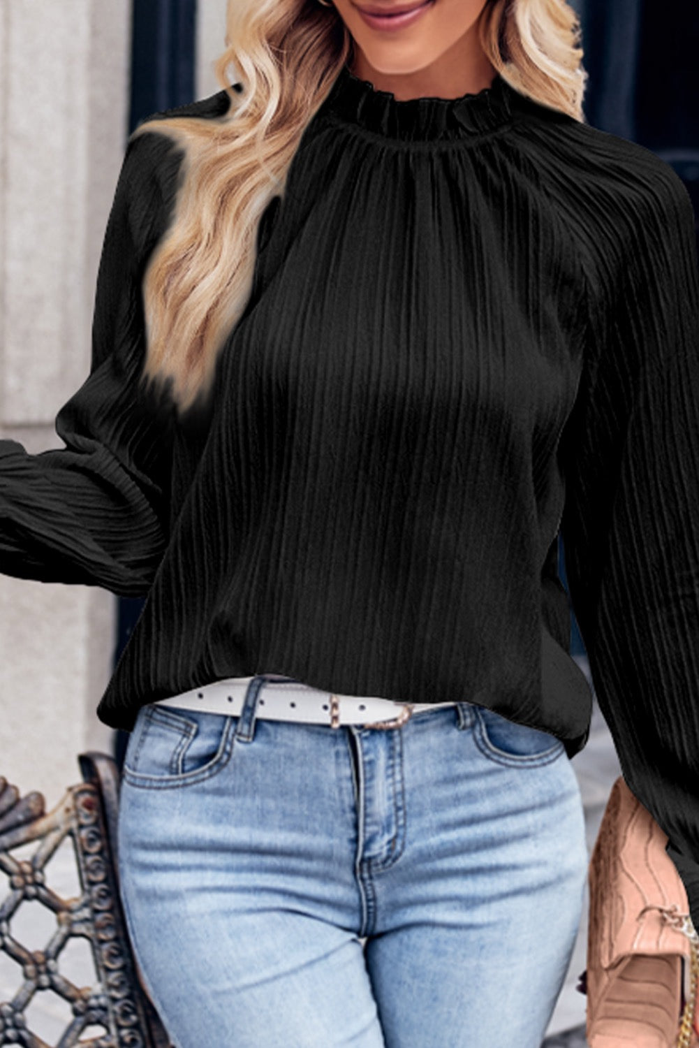 Burnett Ruffle Neck Top