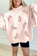 Candy Cane Lane Mock Neck