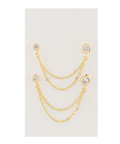 Pretty Girl Drape Double Post Earring
