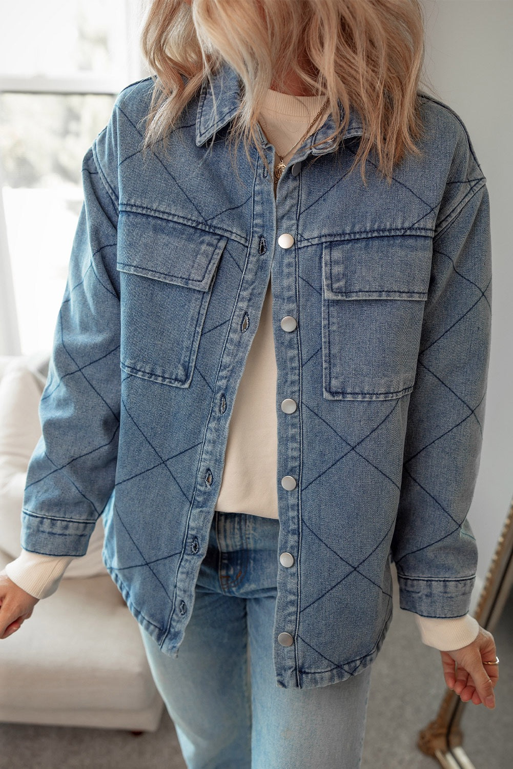 So Cozy Denim Shacket