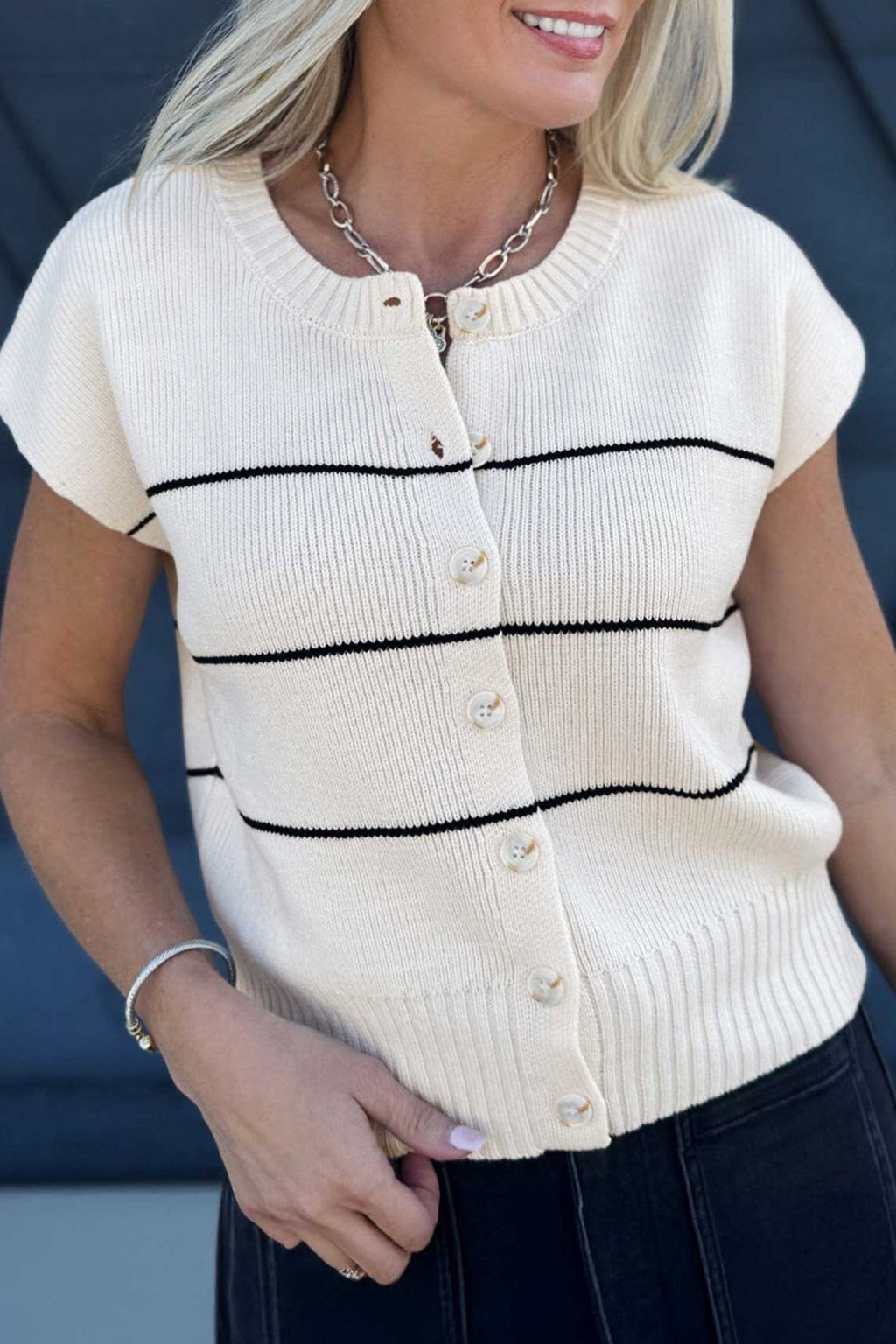 The Beth Striped Cardi