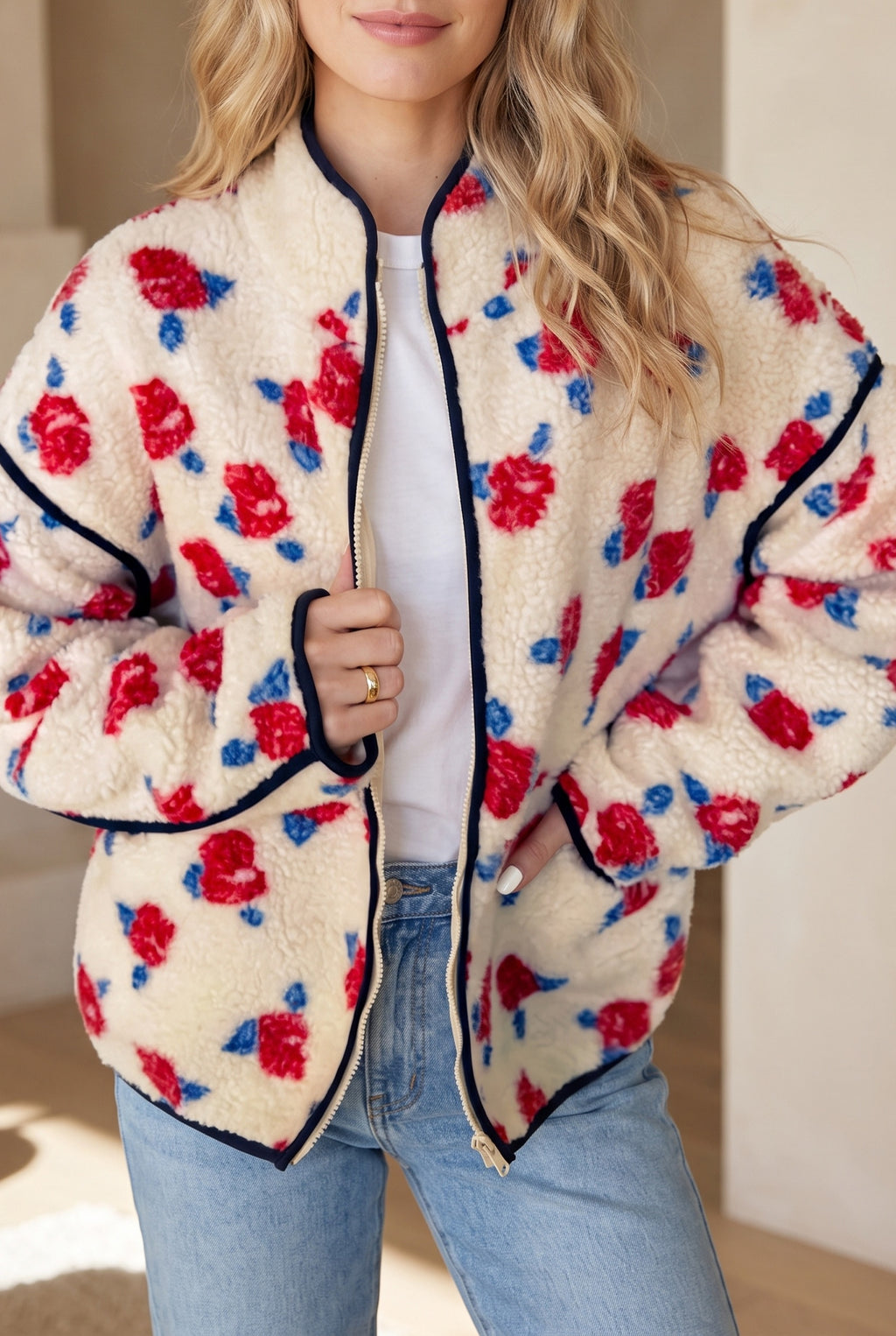 The Bonnie Floral Fleece