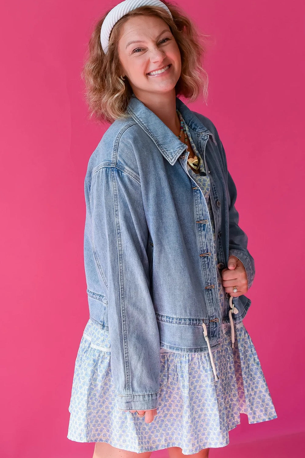 Heidi Denim Drawstring Jacket