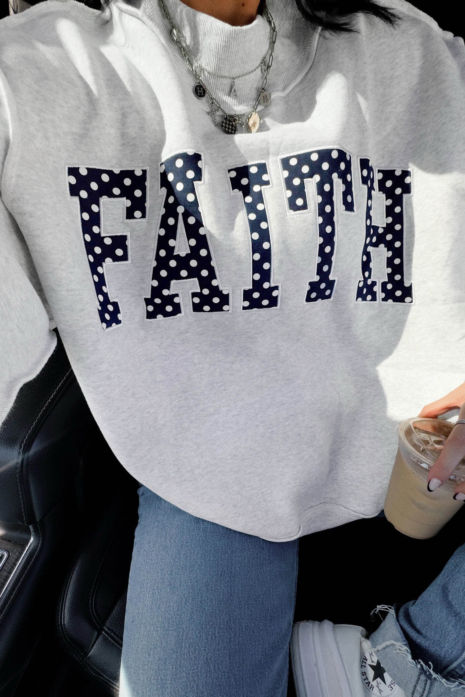 Walk by Faith Mock Neck