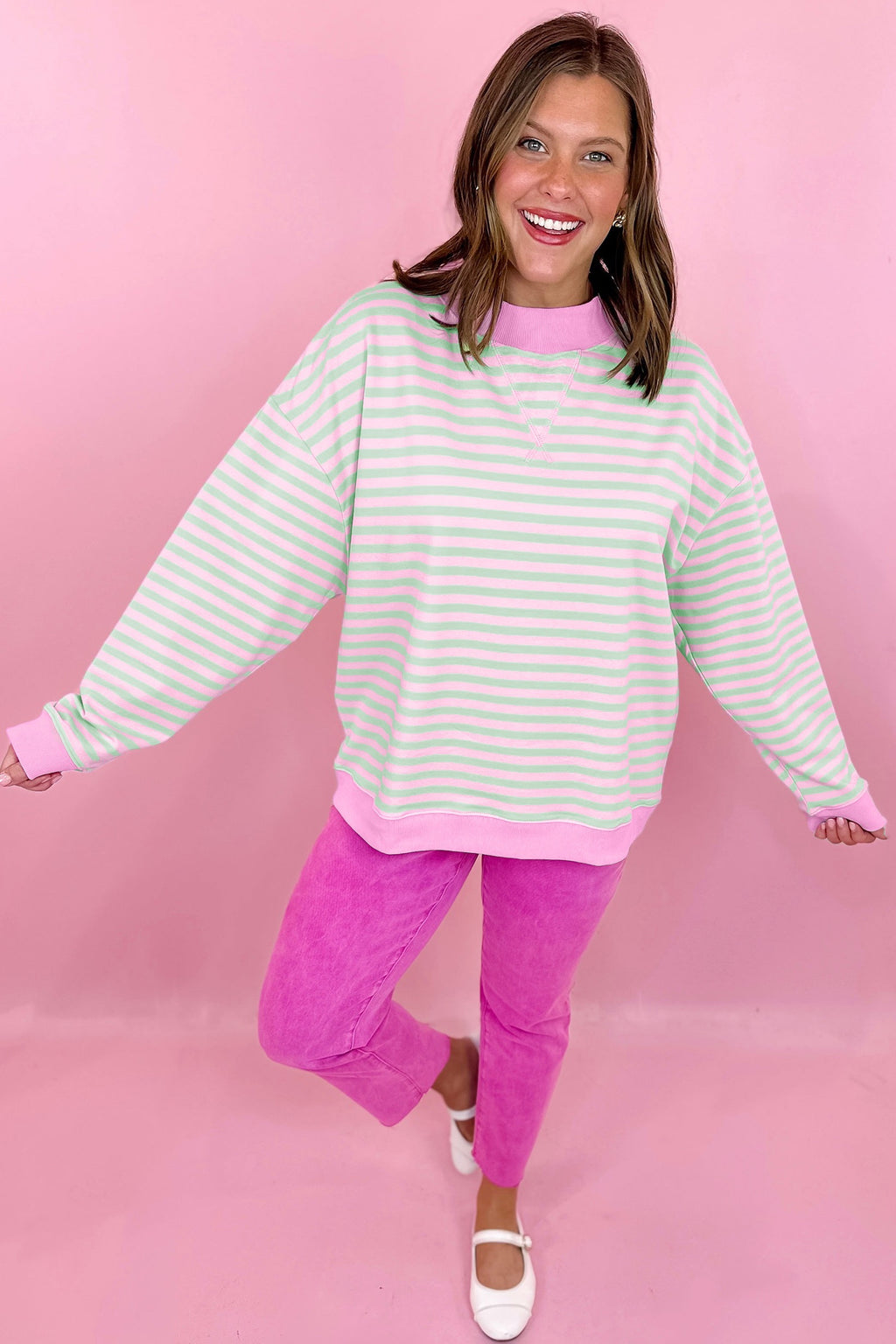 Free as a Bird Mock Pullover