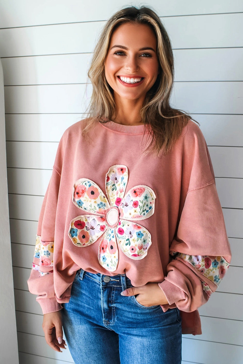 Heidi Flower Pullover
