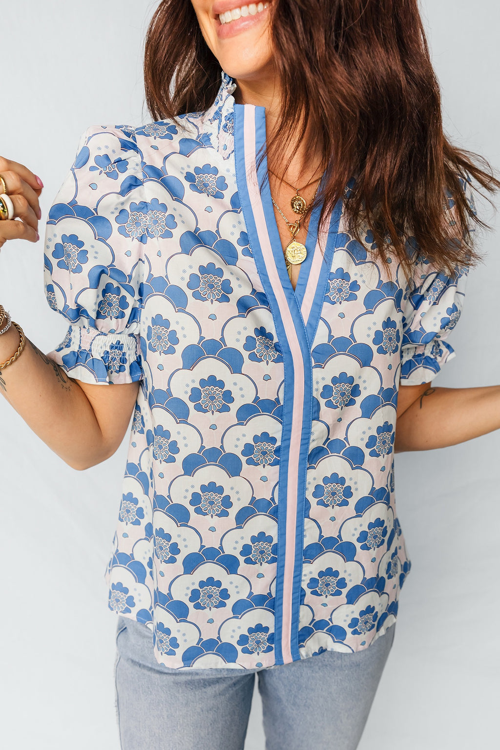 The Kacey Puff Sleeve Top