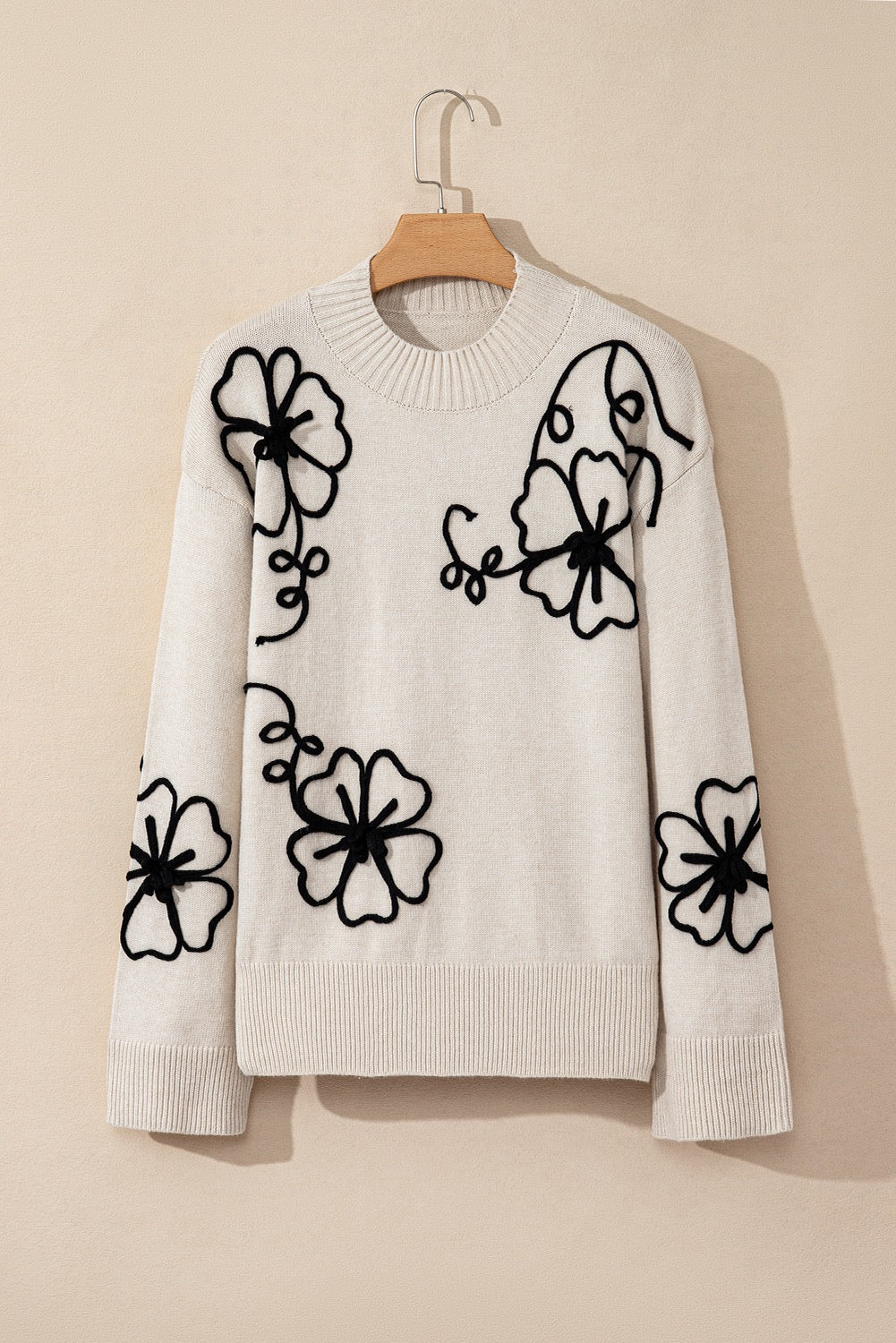 Midnight Bloom Sweater