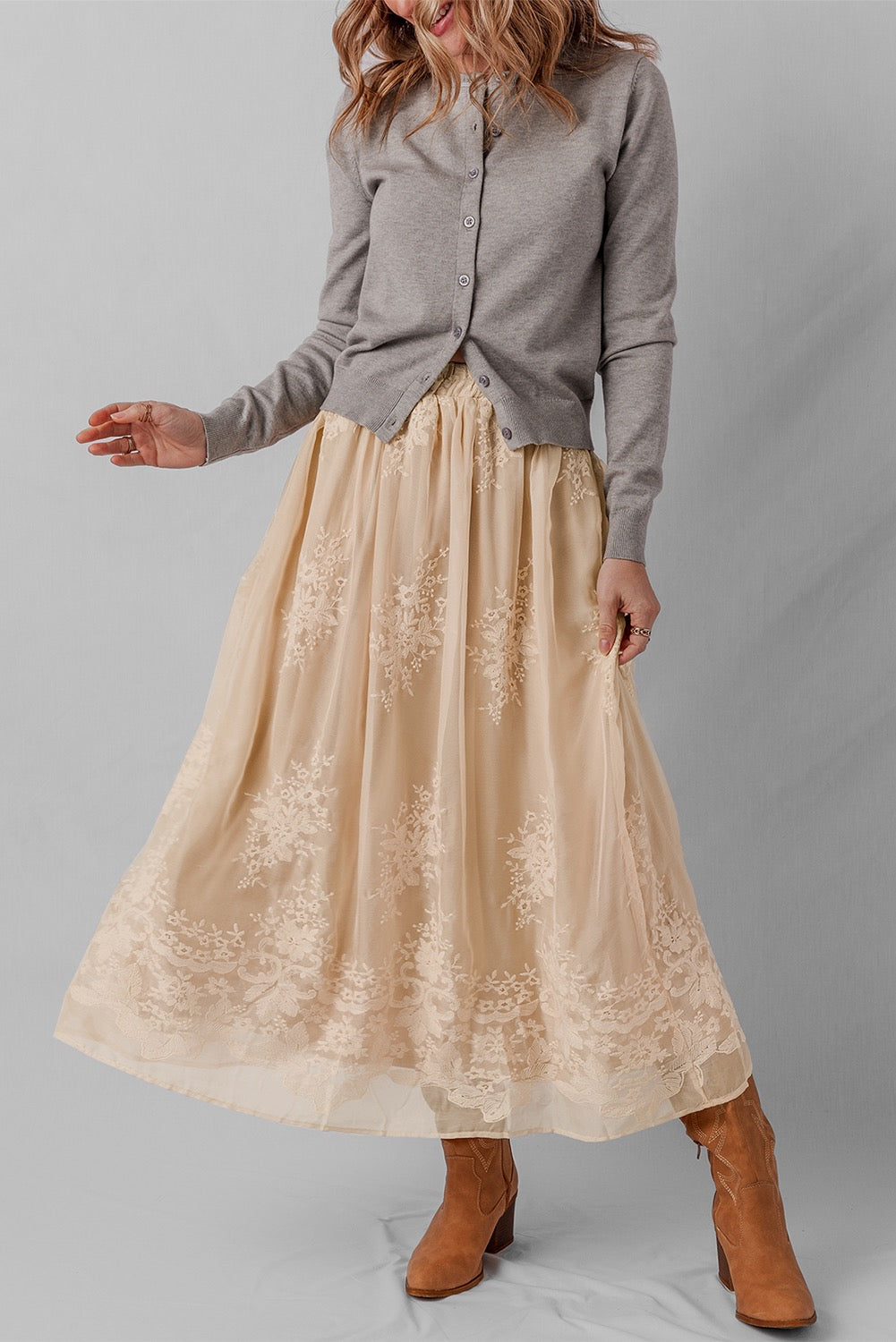 The Claire Lace Skirt
