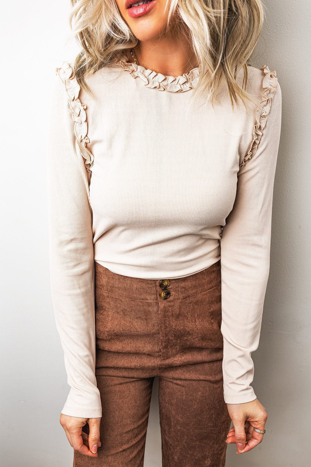 The Amie Ruffle Tee