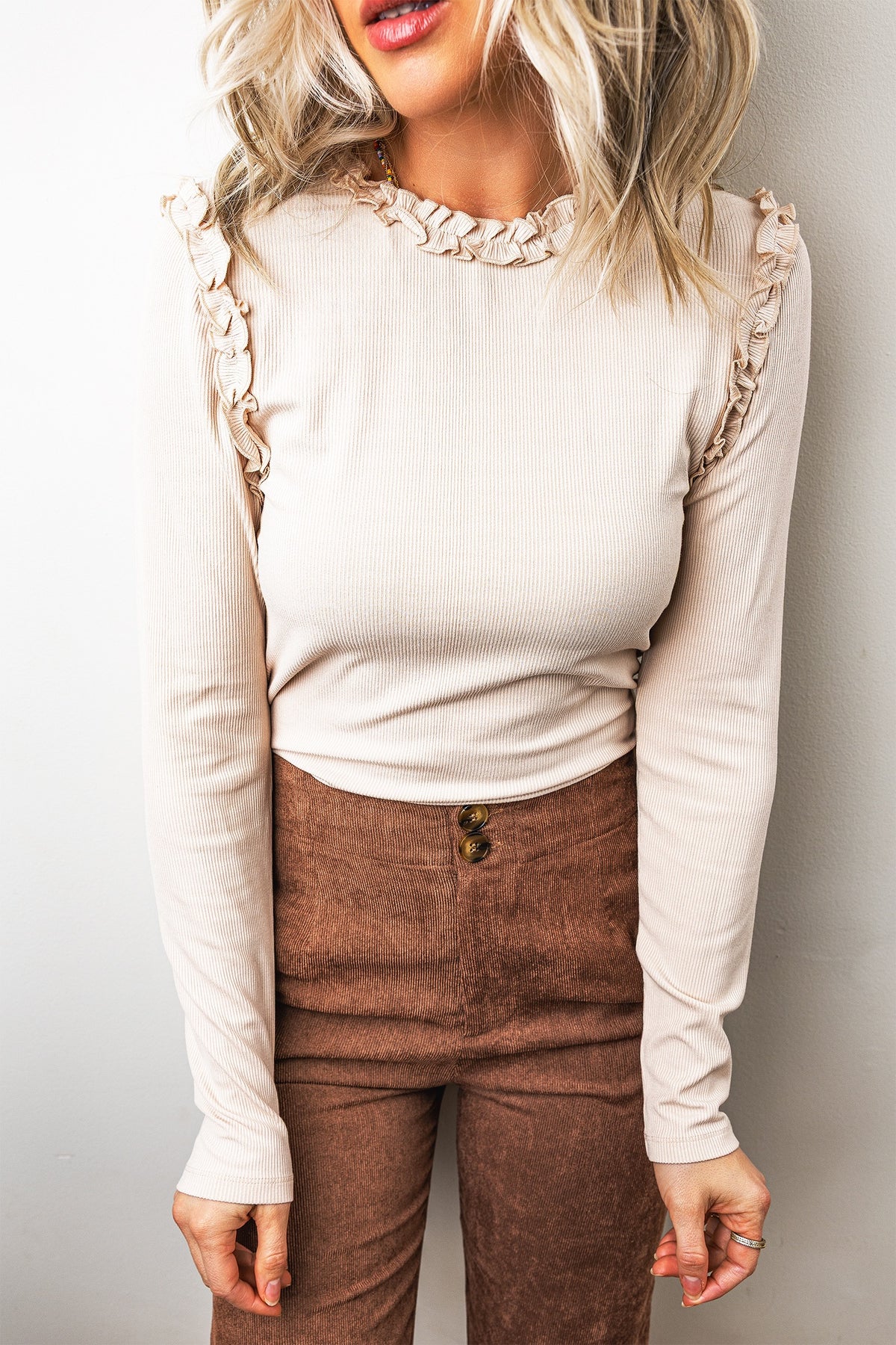 The Amie Ruffle Tee