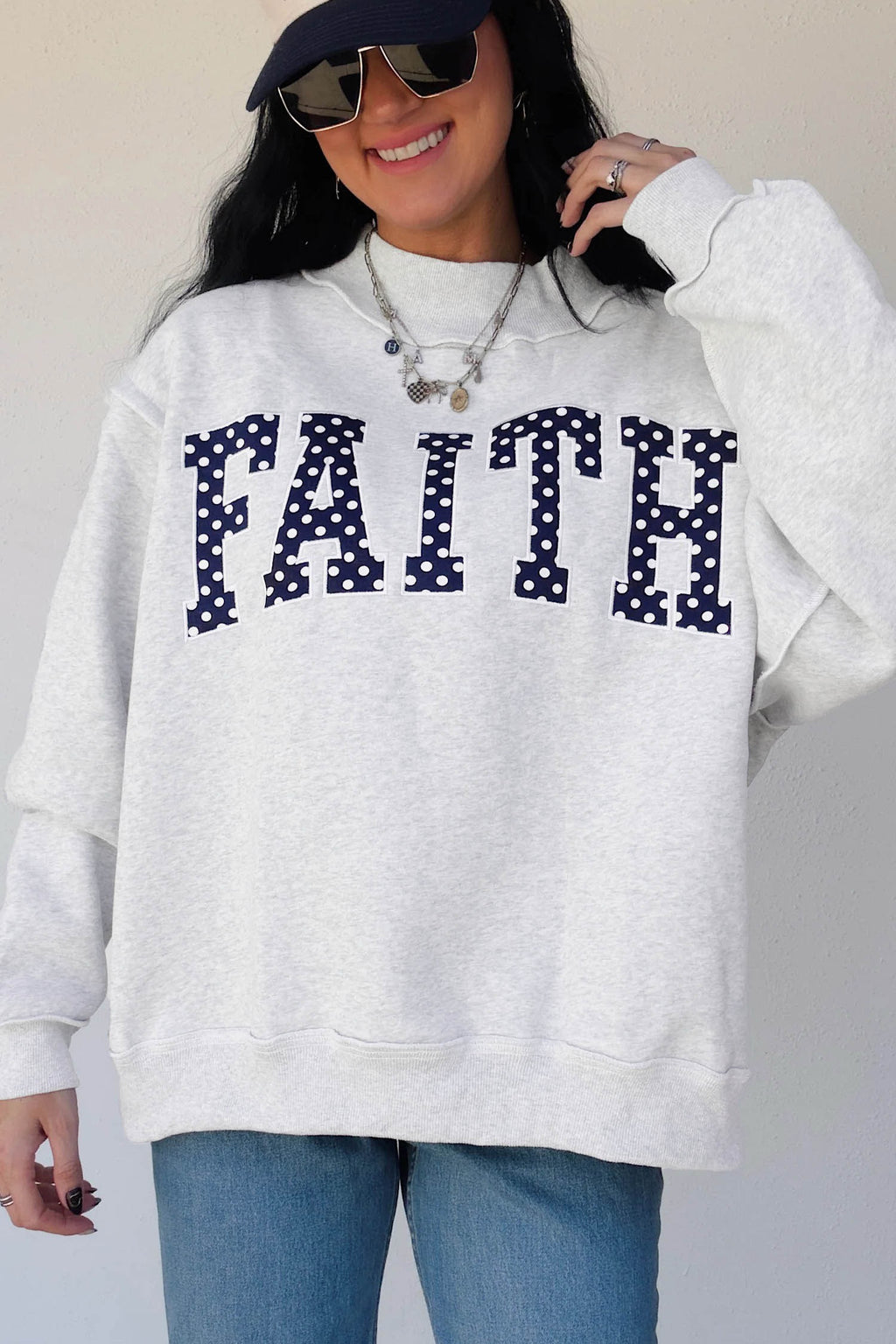 Walk by Faith Mock Neck
