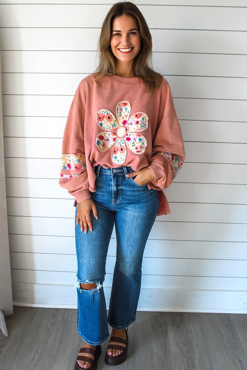 Heidi Flower Pullover