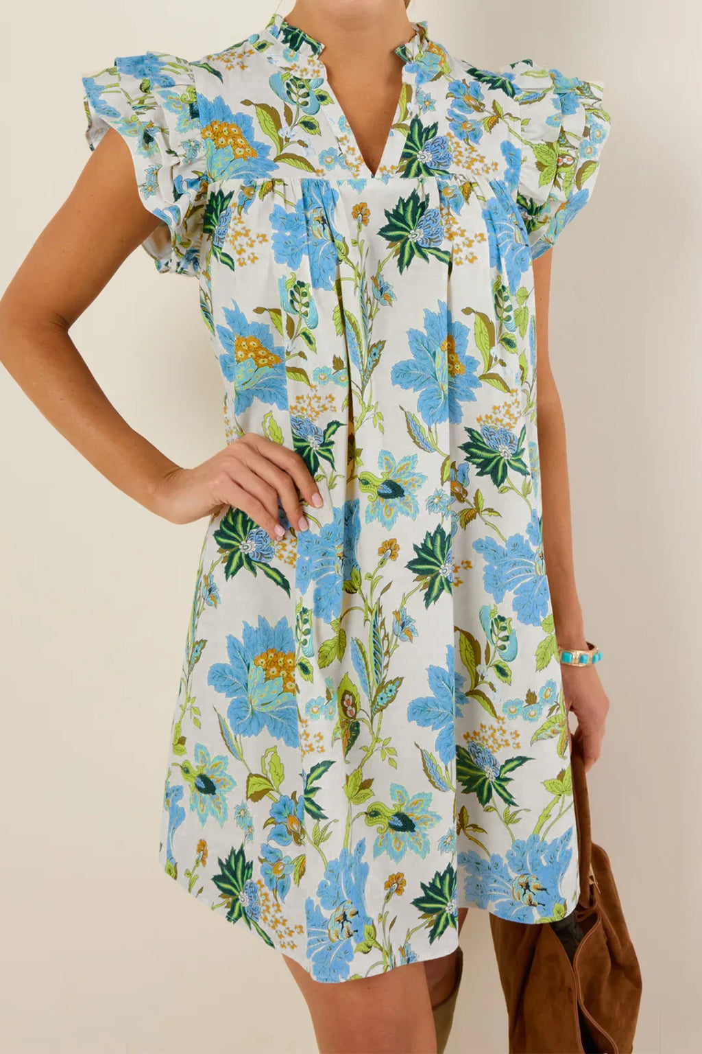 Clara Floral Flutter Dress