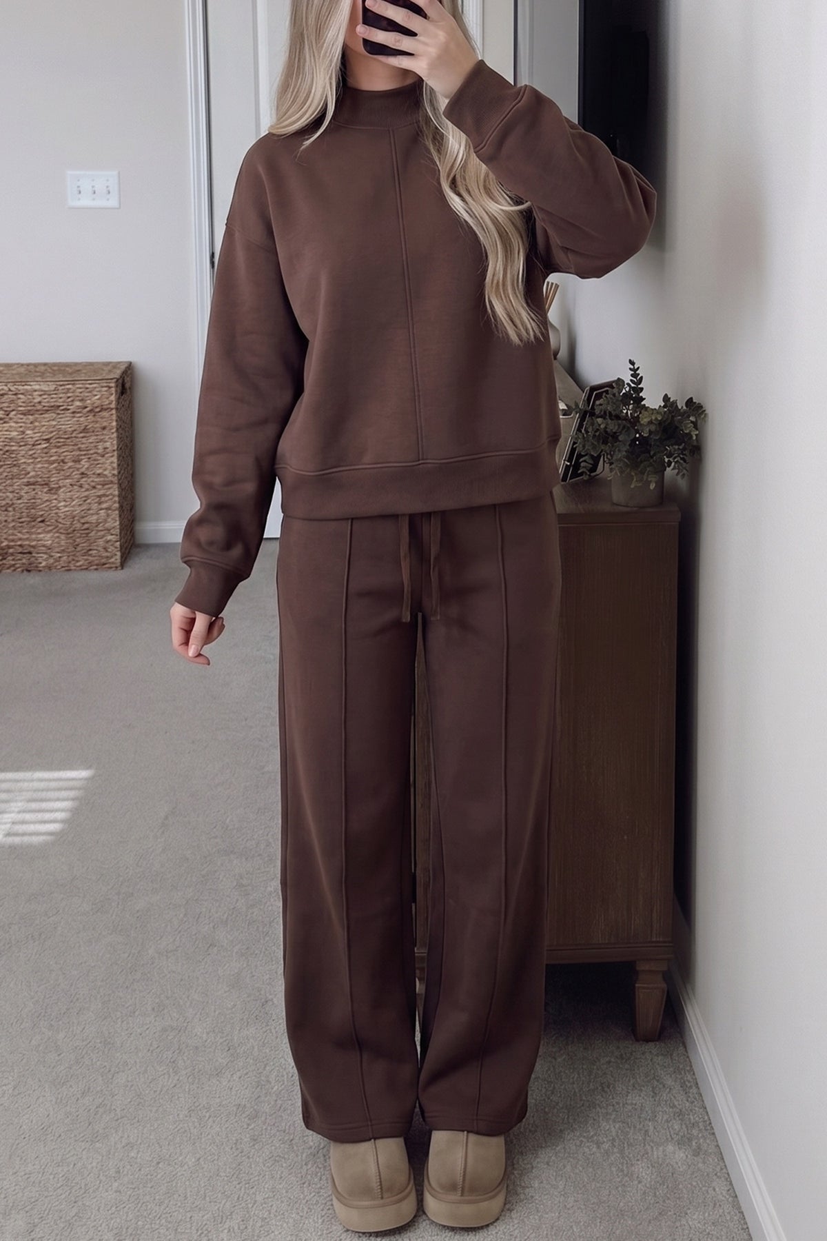Pretty Perfect Mock Neck Set