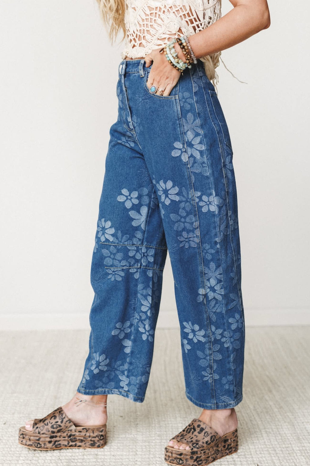 The Carter Floral Jean