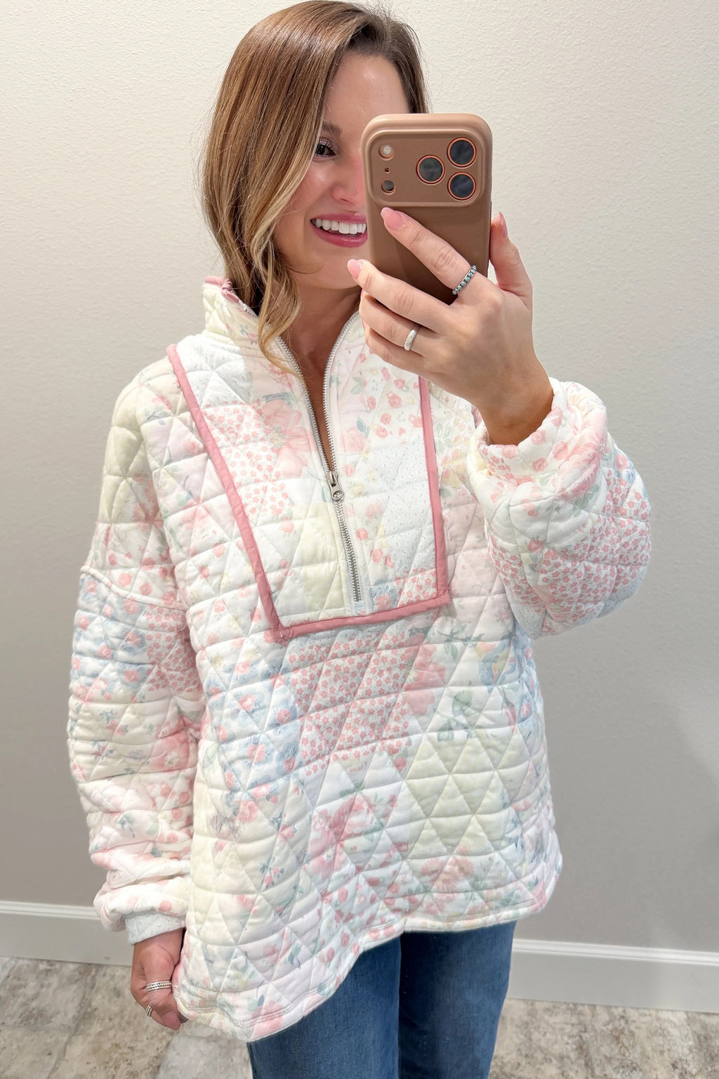 The Corley Beth Quilted Half Zip