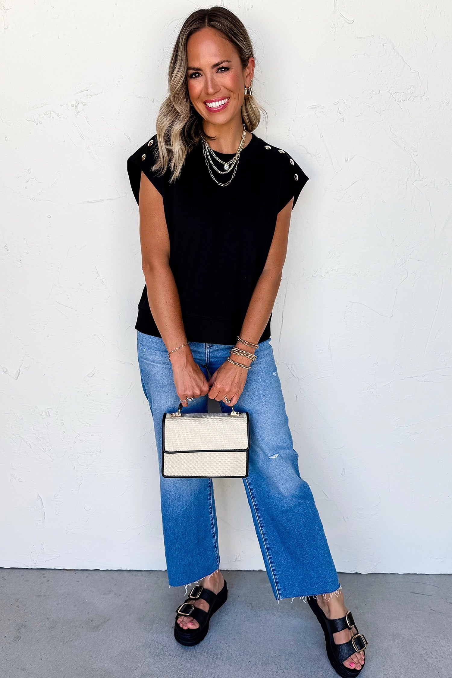 Fallon Button Tee