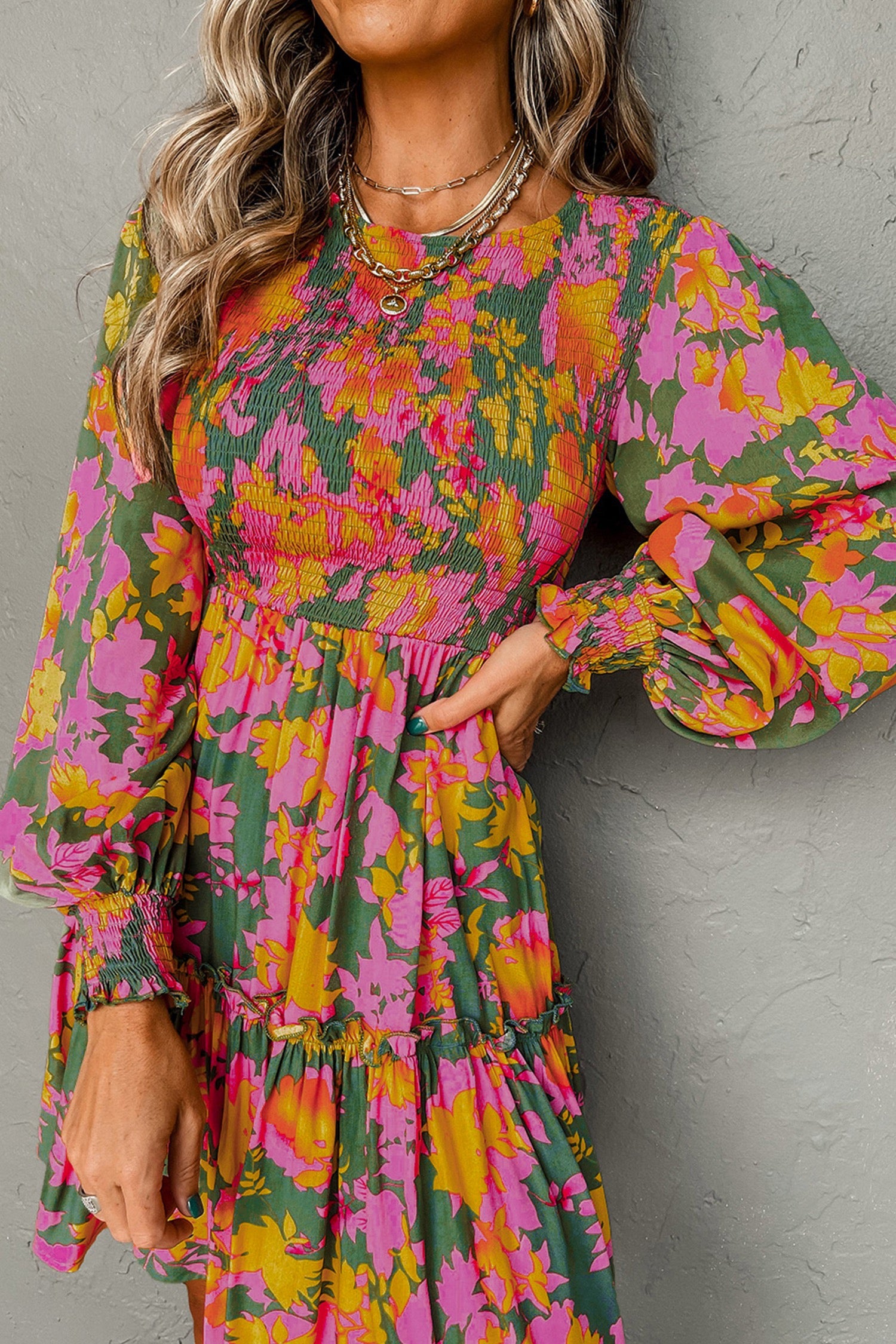 Ellis Manor Floral Dress