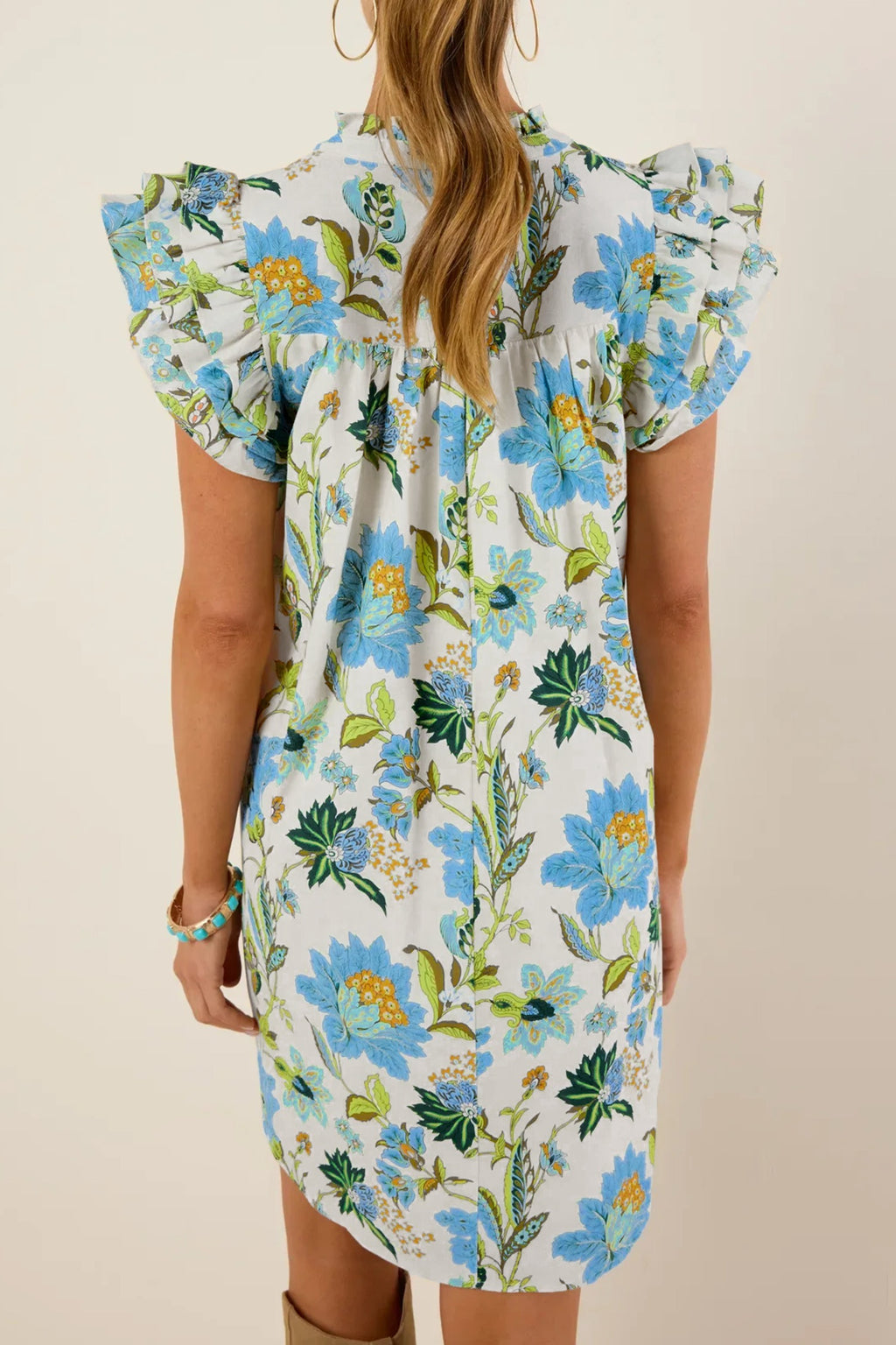 Clara Floral Flutter Dress