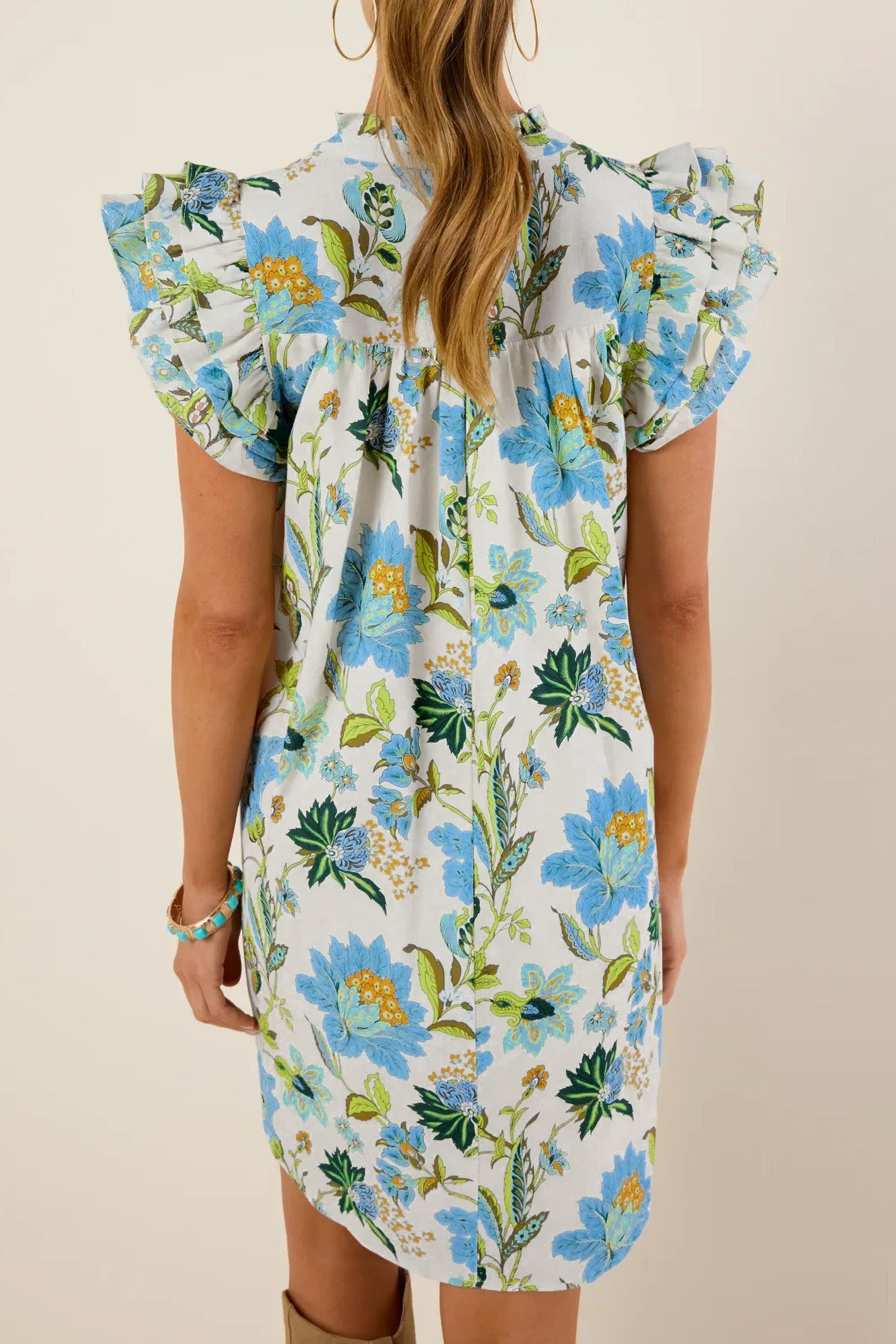 Clara Floral Flutter Dress