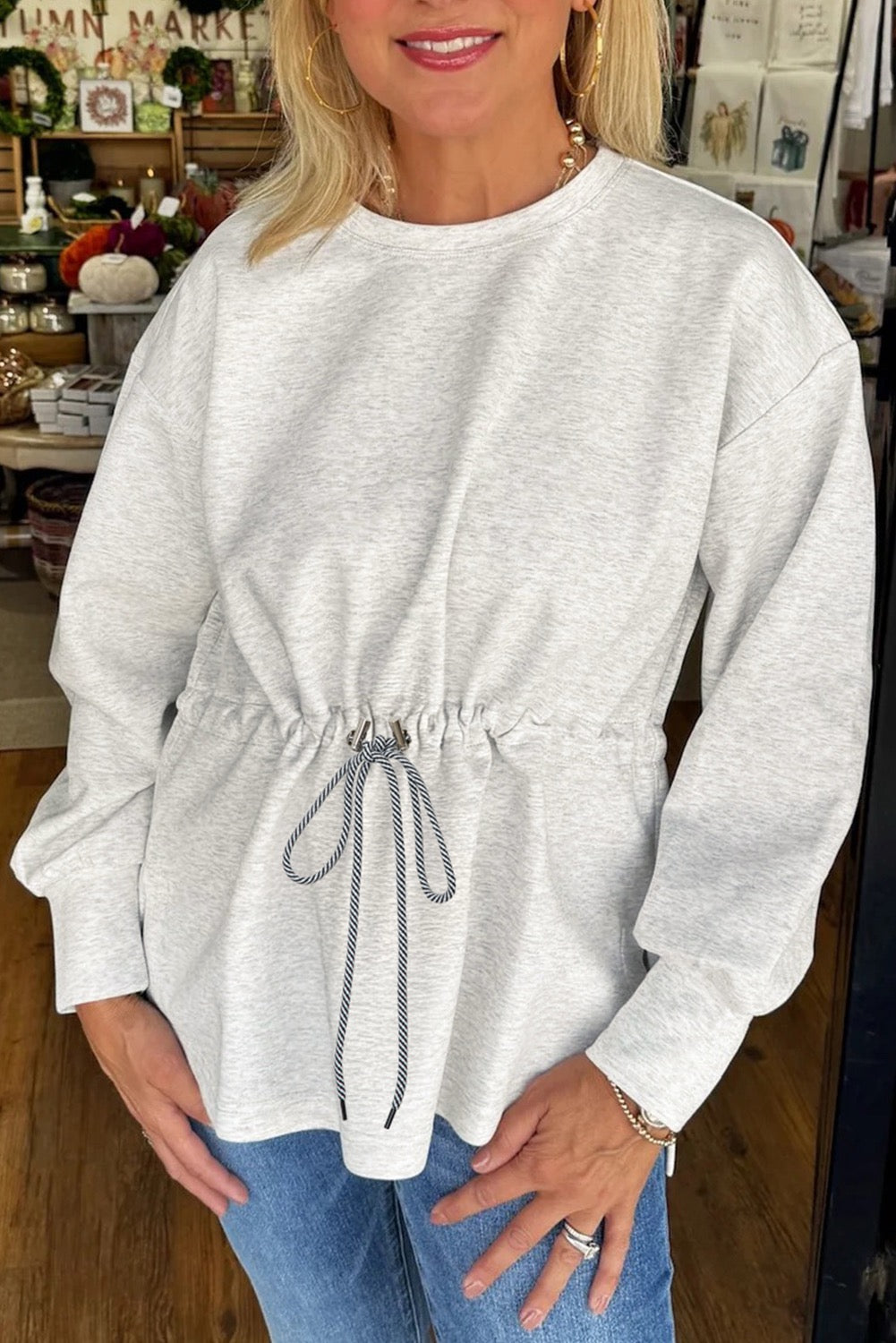 Claire Cinched Sweatshirt