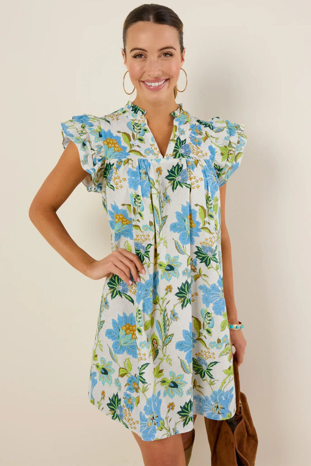 Clara Floral Flutter Dress
