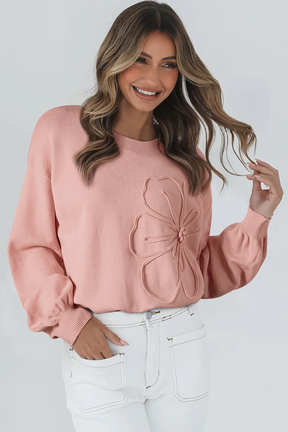 Peachy Baby Sweater
