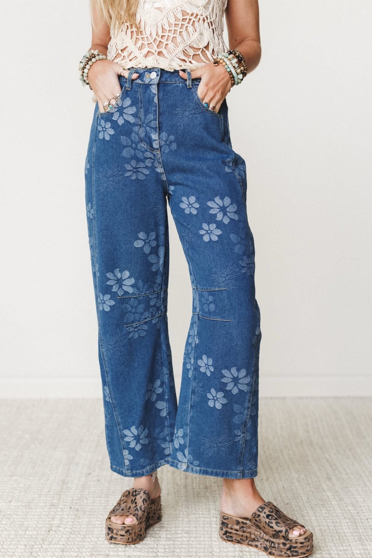 The Carter Floral Jean