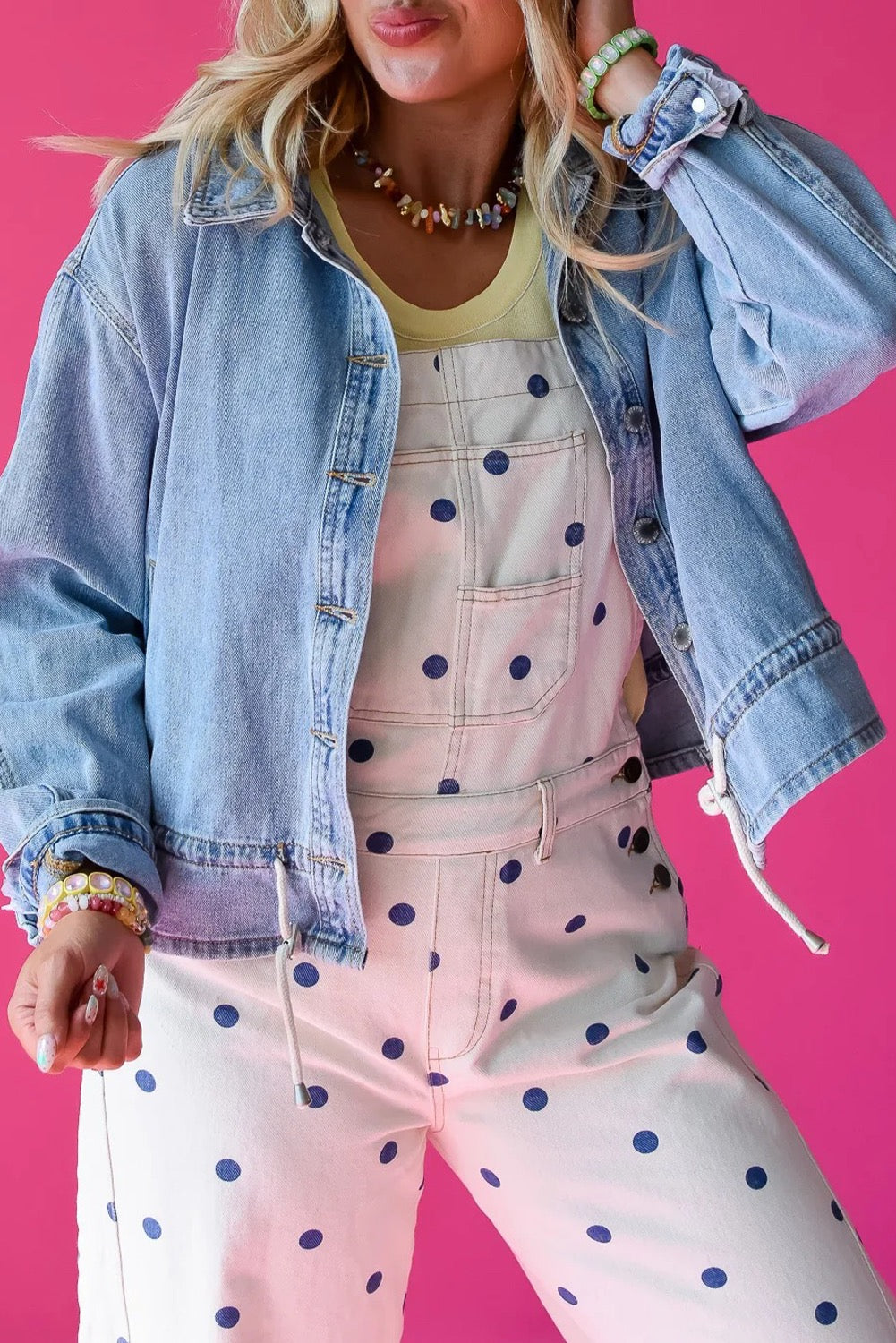 Heidi Denim Drawstring Jacket
