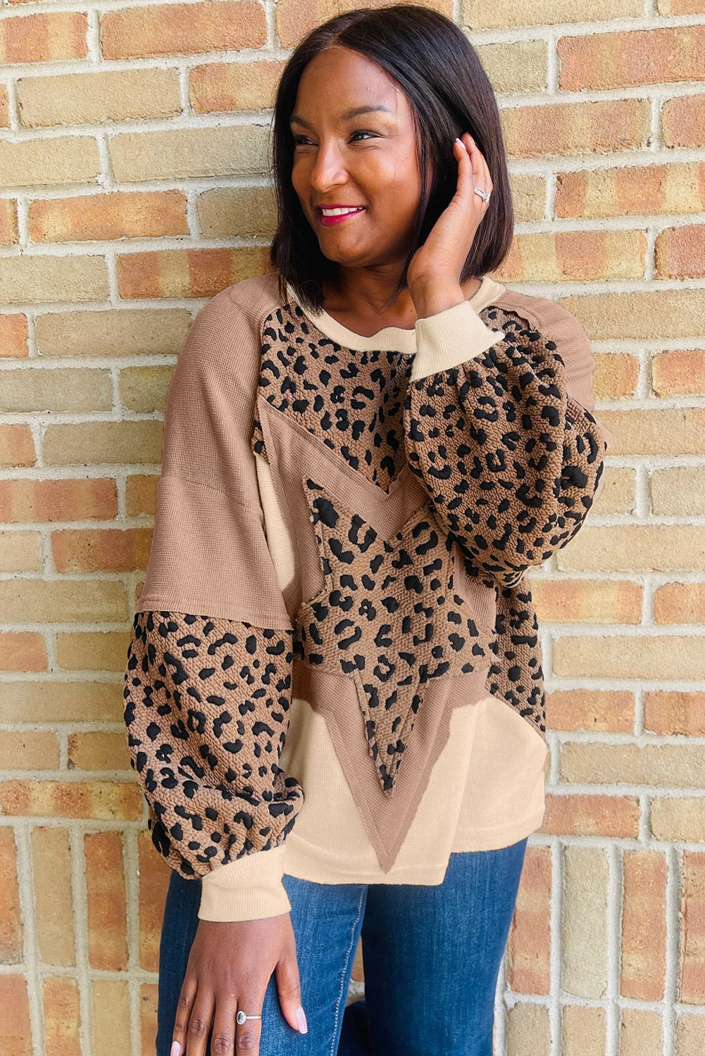 Mika Star Leopard Pullover
