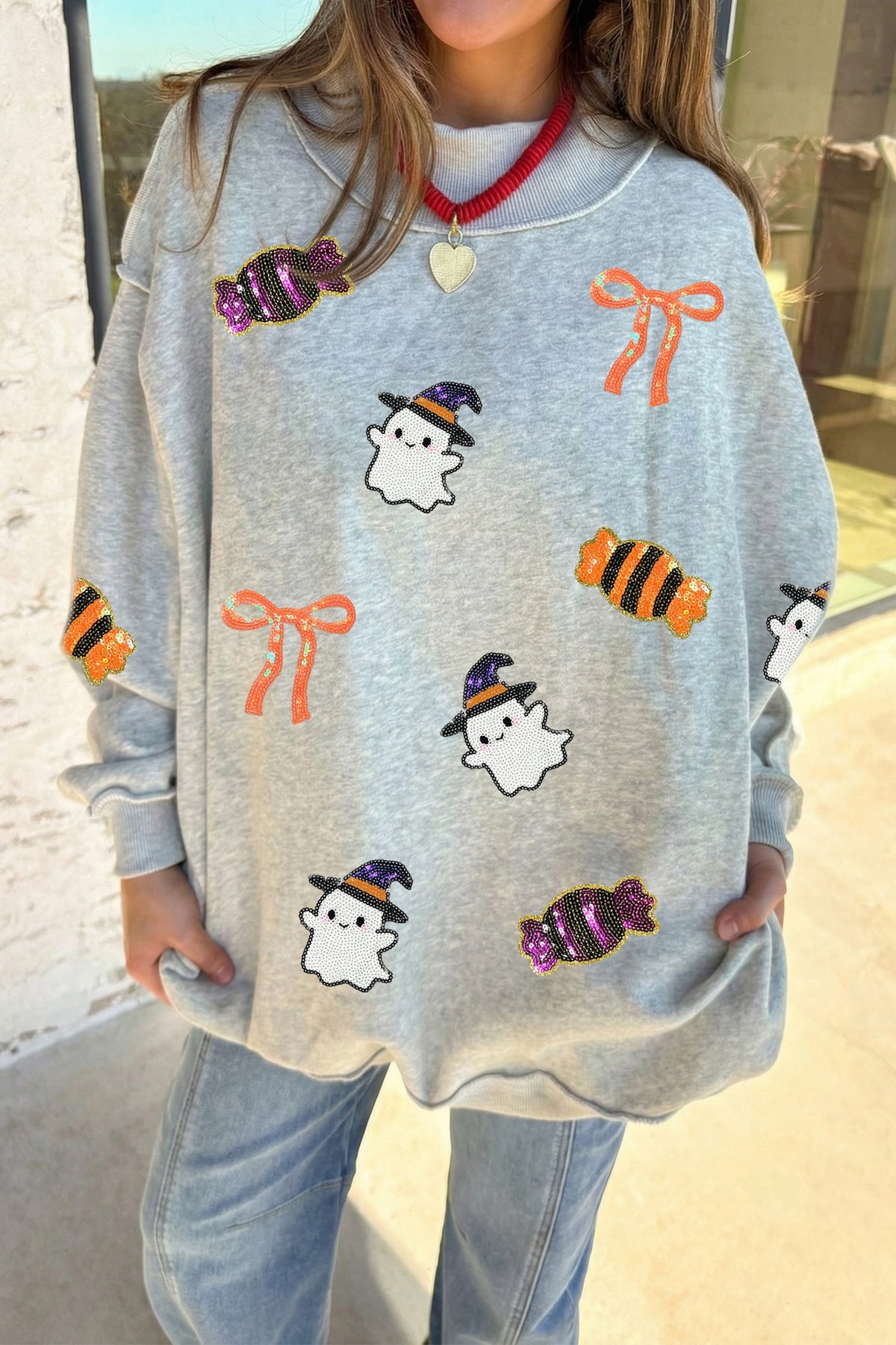 Trick or Treat Mock Neck