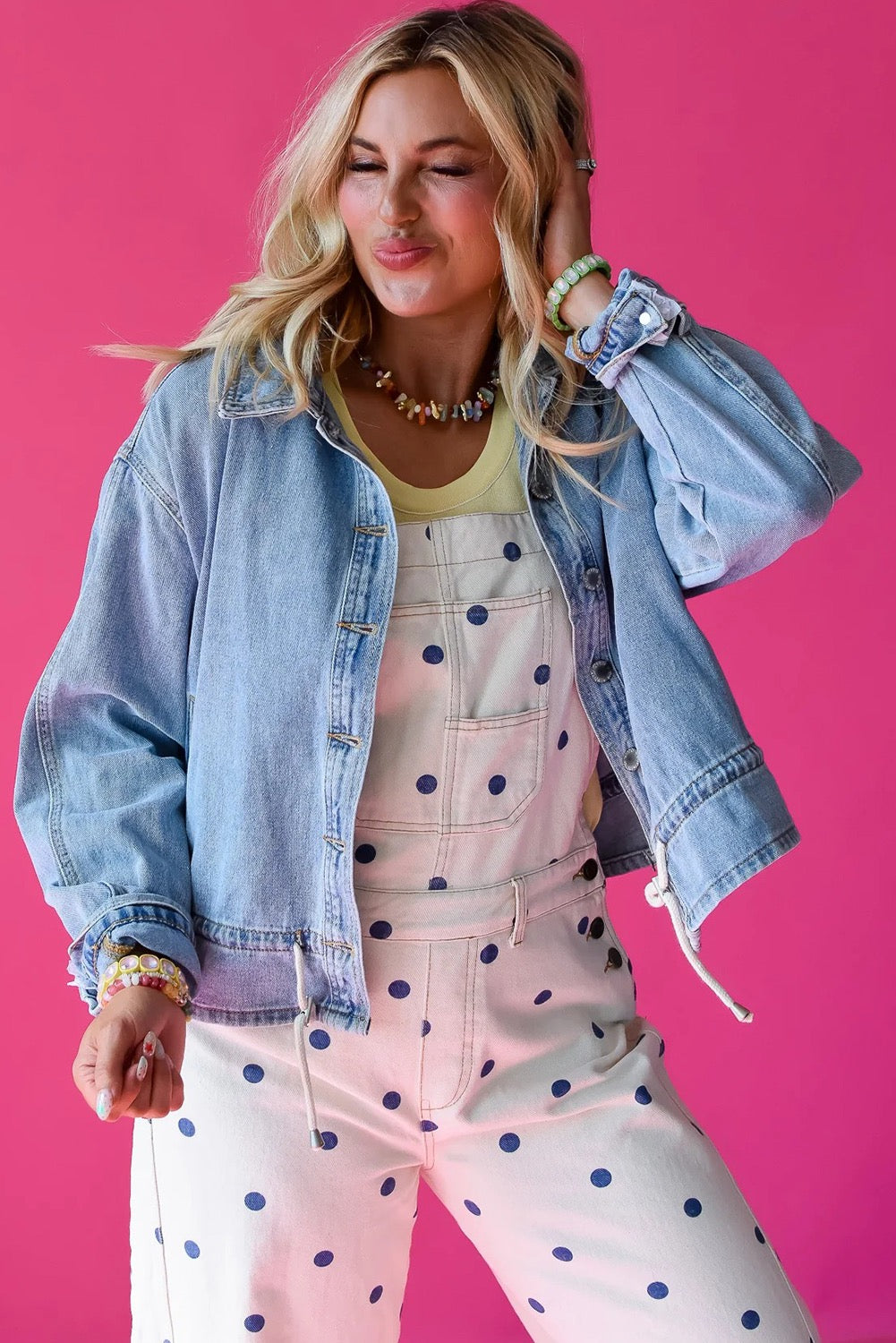 Heidi Denim Drawstring Jacket