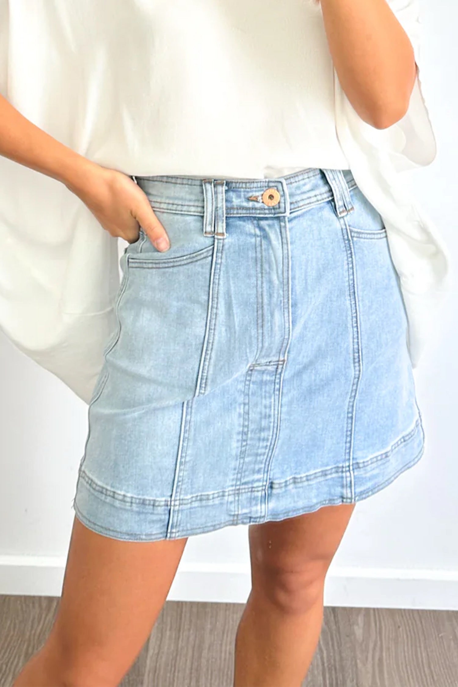 Sunny Day Denim Skirt