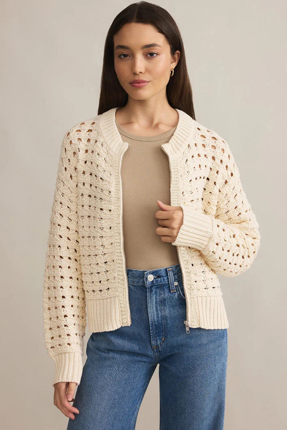 Frieda Zip Cardi