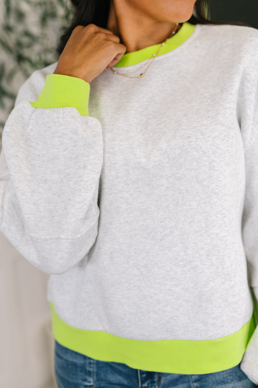 Can't Quit the Knit Contrast Pullover
