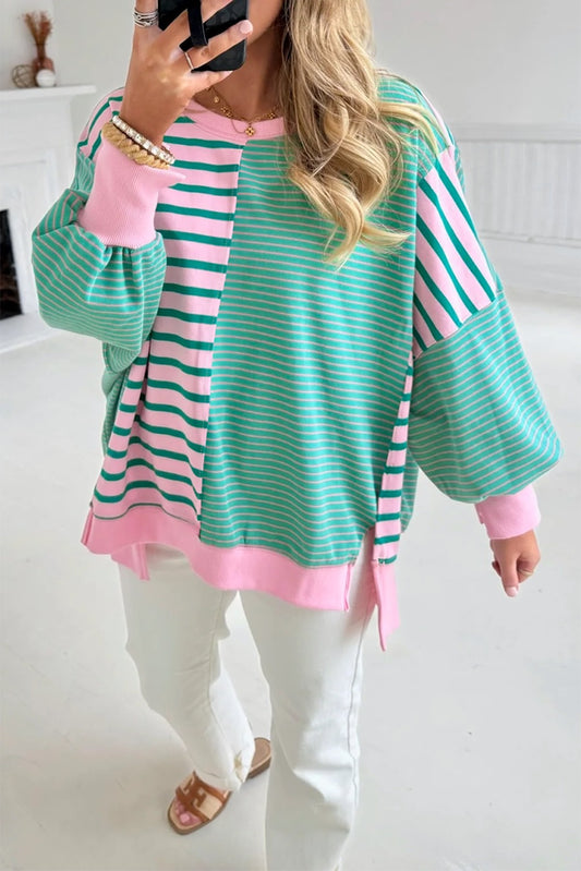 Anna Stripe Sweatshirt