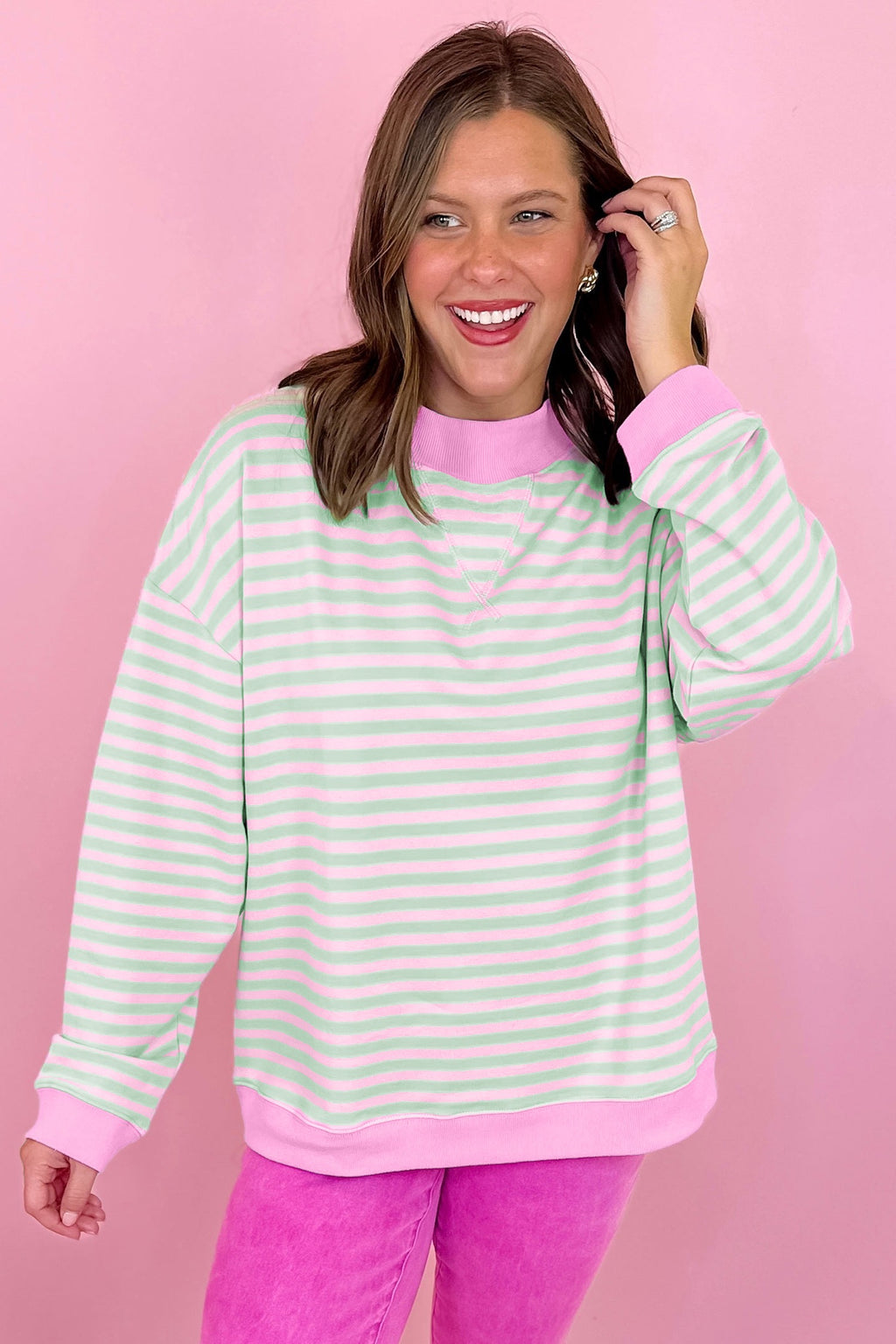 Free as a Bird Mock Pullover