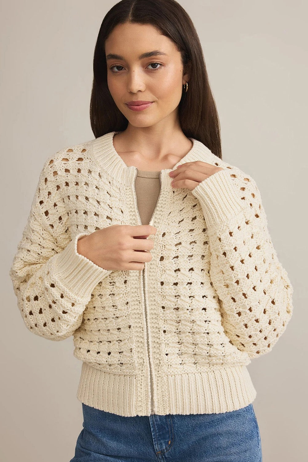 Frieda Zip Cardi
